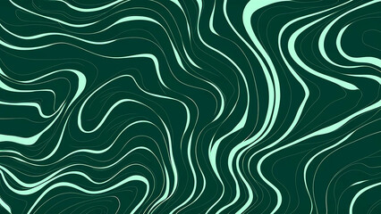 Abstract organic green lines as wallpaper background illustration