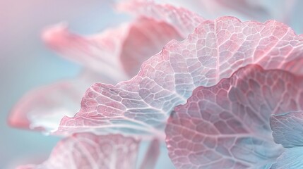 Minimalist X-ray close-up of translucent geranium petals, frosted glass backdrop, soft lavender backdrop, natural light enhancing soothing hues and simplicity.
