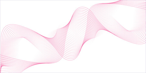 Fototapeta premium Abstract backdrop with colorful wave gradient lines. Dynamic gradient colorful flowing blend element. abstract vector design elements concept of sound, voice, music curved and wave lines background.