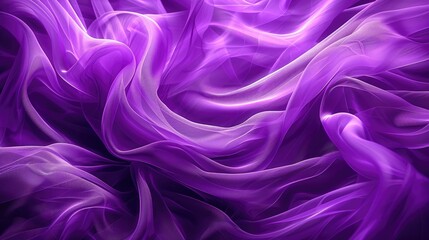 Fototapeta premium Flowing purple waves creating a luxurious and dynamic abstract background
