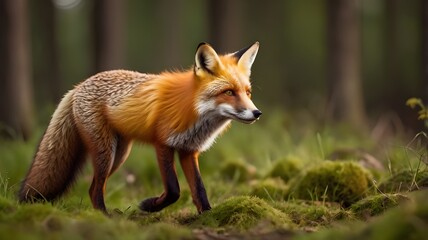 Fototapeta premium red fox vulpes