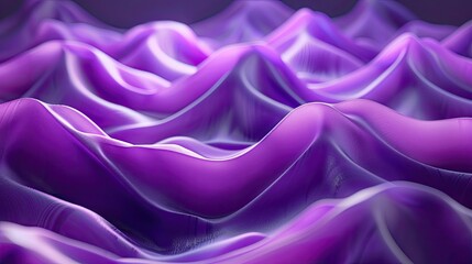 Obraz premium Flowing purple waves creating a luxurious and dynamic abstract background
