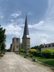 Ancienne Abbaye Saint-Winoc, la Tour Carrée et la Tour Pointue, Bergues, France