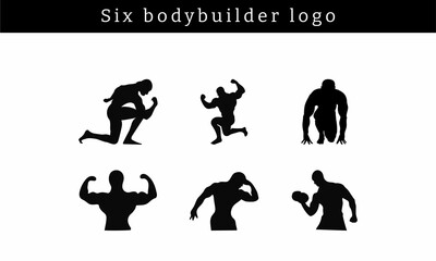 Collection of Photo Booth logo and Dance logo and Body logo Silhouette in different poses