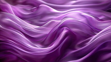 Obraz premium Flowing purple waves creating a luxurious and dynamic abstract background