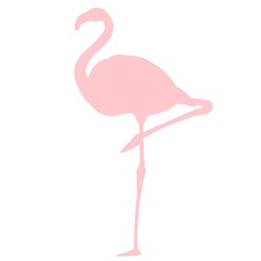 フラミンゴのシルエット