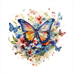 Watercolor,
Floral,
Butterfly,
Illustration,
Hand-painted,
Nature,
Art,
Garden,
Bloom,
Blossom,
Flower,
Spring,
Summer,
Delicate,
Elegant,
Colorful,
Botanical,
Insect,
Artistic,
Decorative,
Beautiful,