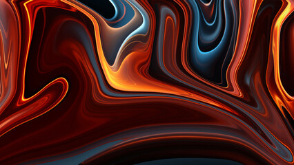 4K Texture of abstract fluid art. background made of abstract paint mixed with effects. artwork in liquid acrylic using haphazardly blended pigments. Suitable for backgrounds and posters. Abundant hue