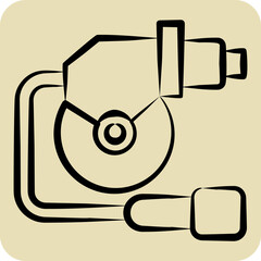 Icon Wiper Motor. related to Car Maintenance symbol. hand drawn style. simple illustration
