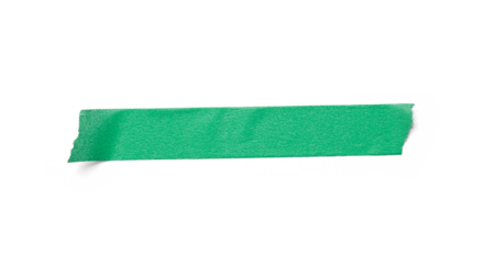 Green adhesive paper tape isolated