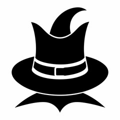 halloween hat vector silhouette