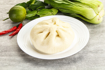 Chinese steamed bun Dim sum