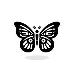 Awesome butterfly illustration with silhouette art