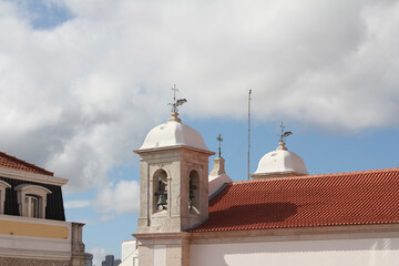 a roof view on some church