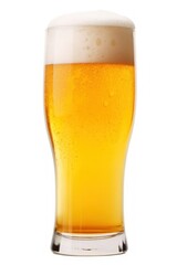Chilled Beer Glass with Foam