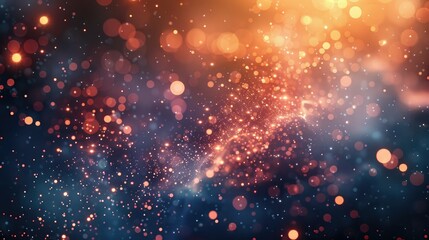 Abstract bokeh background with sparkling lights