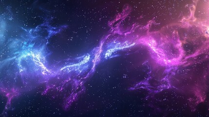 Purple and blue stars in a space background