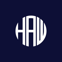 haw circle logo design