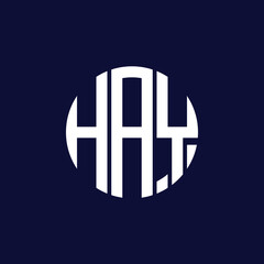 Obraz premium hay circle logo design