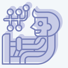 Icon Wheel Alignment. related to Car Maintenance symbol. two tone style. simple illustration