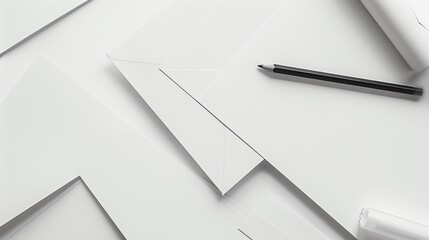 Paper clip clipart, minimalist design, monochrome, stationary element, isolated on white background. copy space for text,