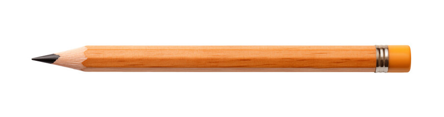 Color wood pencil on a transparent background