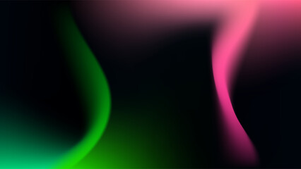 ABSTRACT DARK BACKGROUND ELEGANT GRADIENT MESH PINK GREEN SMOOTH COLOR DESIGN VECTOR TEMPLATE GOOD FOR MODERN WEBSITE, WALLPAPER, COVER DESIGN 