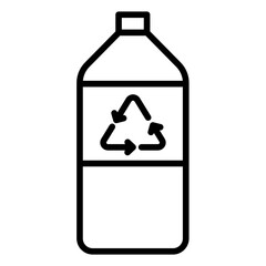 Recyclable Packaging Icon - Outline Icon, Editable Stroke, Suitable for Web, UI, Mobile Application