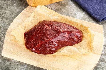 Raw beef shouler for cooking