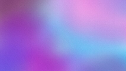 Abstract background Flat style. Freeform purple blue gradient color background with defocused blur and noise effects. Light and dark purple blue colors copy space 