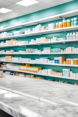 counter top with pharmacy