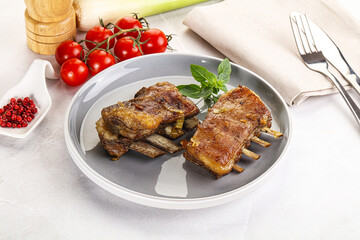 Roasted Lamb ribs with spices