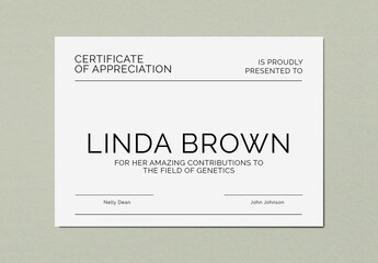 Minimal Certification Template CMYK