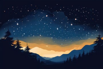 an ai generated image, The night sky with the Milky Way clearly visible,
