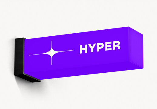 Long Light Box Mockup