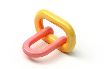 3D rendering of abstract attachment icon, ideal for use in digital interfaces and application