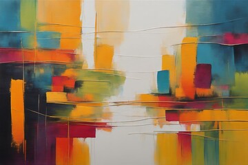 Vibrant Acrylic Abstraction. Creative background.