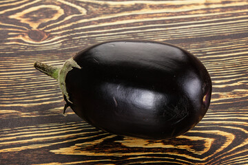 Ripe tasty natural organic eggplant
