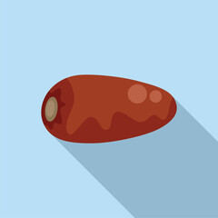 Dried date fruit showing its sweet pulp icon