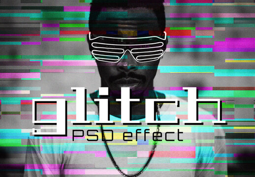 Digital Glitch PSD Effect