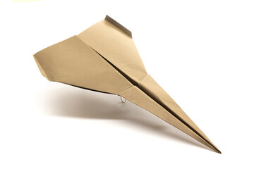 paper airplane on a white background. origami.paper planes