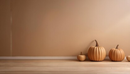 pumkin background with empty space for text