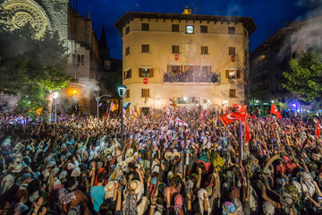 Es Firo, Moors and Christians celebration of victory over the Barbary corsairs of May 11, 1561, Soller, Mallorca, Balearic Islands, Spain