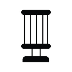 infared lamp  icon with white background vector stock illustration