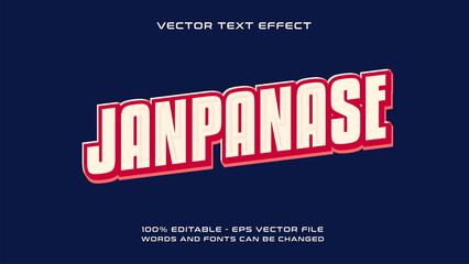 JAPAN text effect
