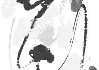 モノクロの水彩テクスチャ背景