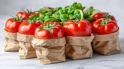 tomatoes and basil