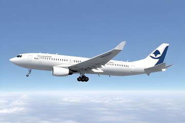 Obraz premium airplane in the blue sky