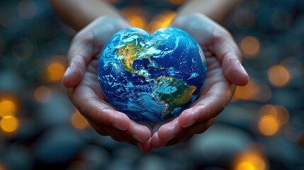 Fototapeta premium earth in hands