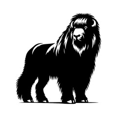 Bactrian Vector Silhouette - Bactrian Illustration - Humped Camel Vector.